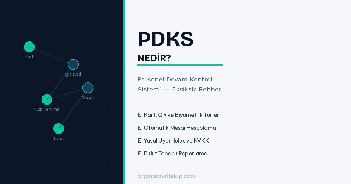 PDKS nedir personel devam kontrol sistemi türleri