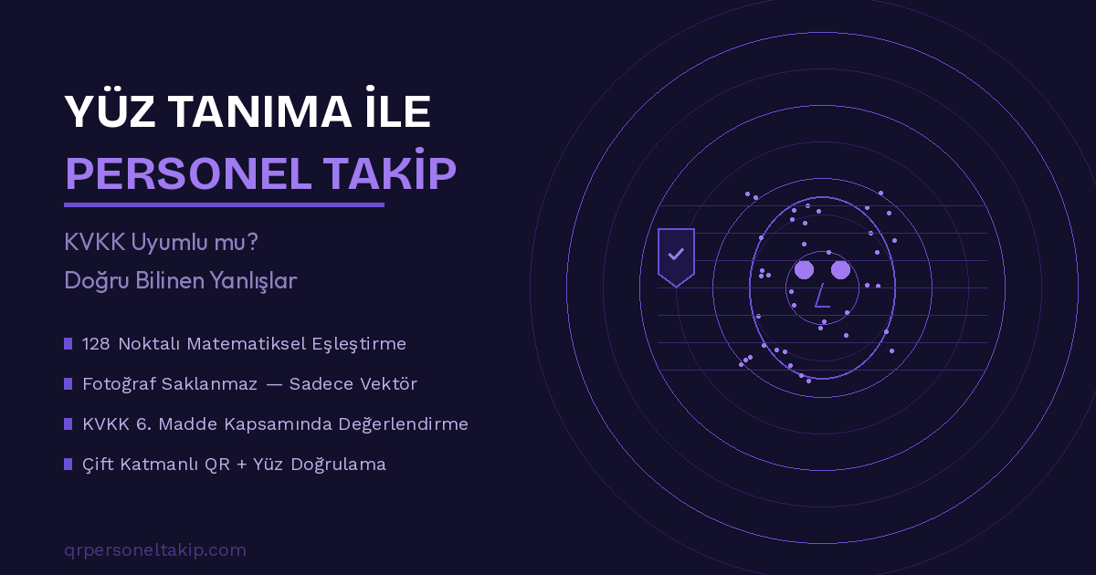 Yüz tanıma personel takip sistemi KVKK uyumlu biyometrik doğrulama